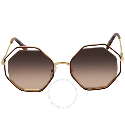 Chloe Brown Gradient Ladies Sunglasses CE132S 213